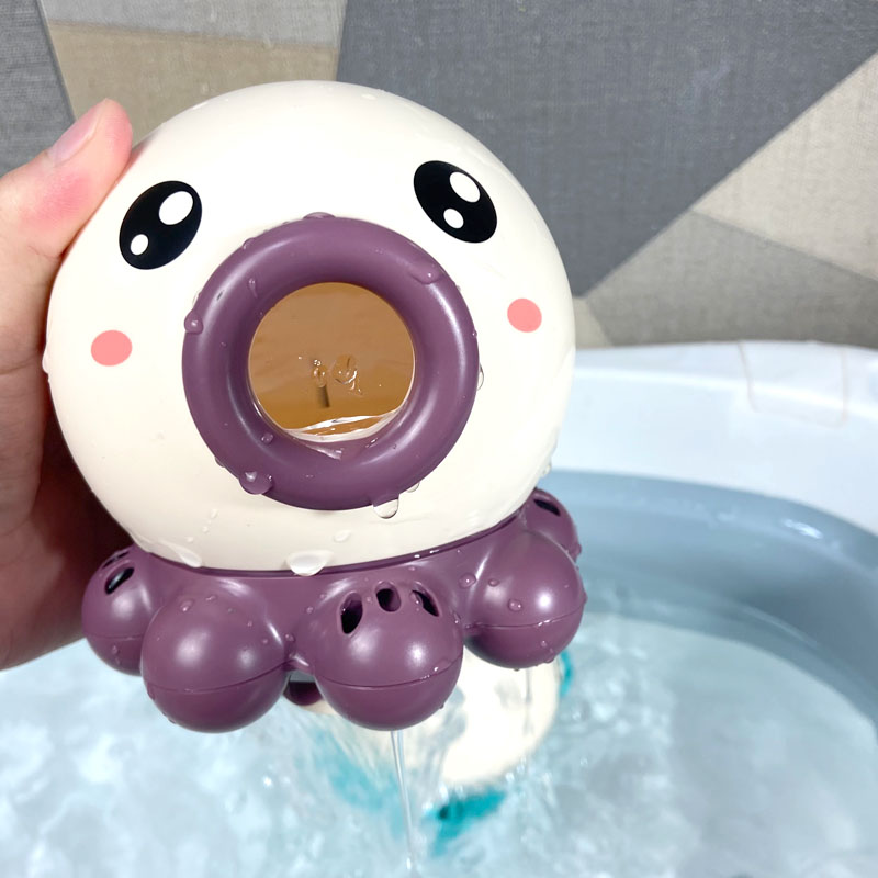 宝宝洗澡玩具会旋转喷水章鱼儿童浴室戏水沐浴花洒玩具喷泉男女孩