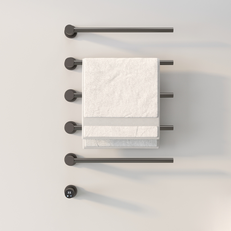 极简电热毛巾架暗装卫生间入墙式隐藏预埋烘干架碳纤维加热杆铜芯