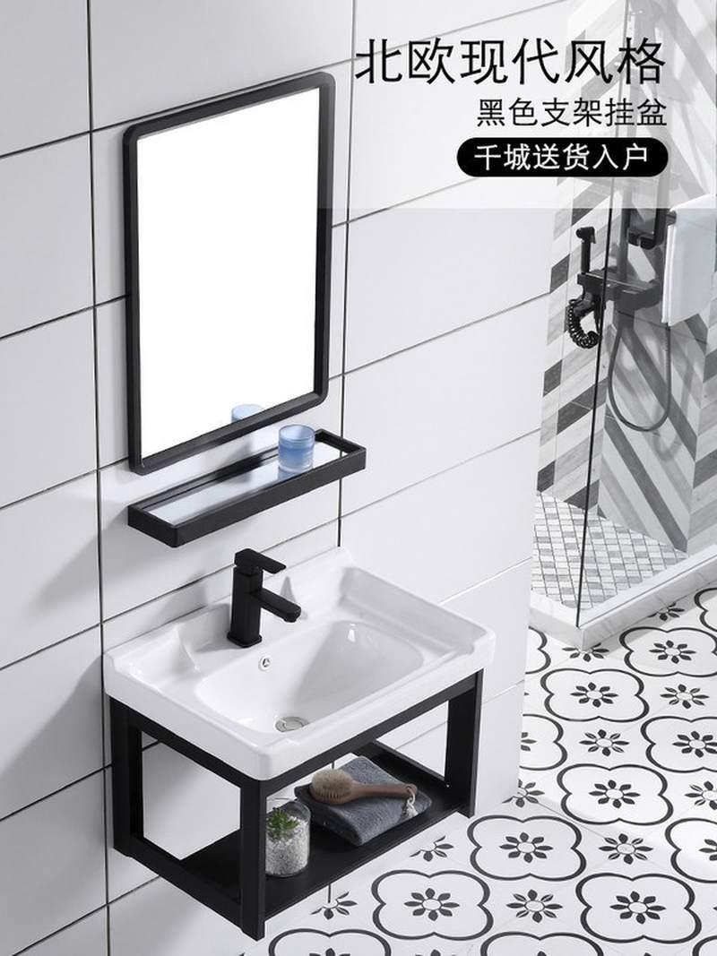 卫浴套装浴室柜组合现代简约镜柜洗脸池台面柜台盆洗衣柜式定制防