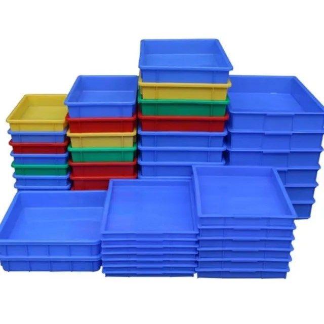 加厚长方形塑料方盘浅盆矮箱塑胶周转盘方盒零件工具盒养殖方盘子