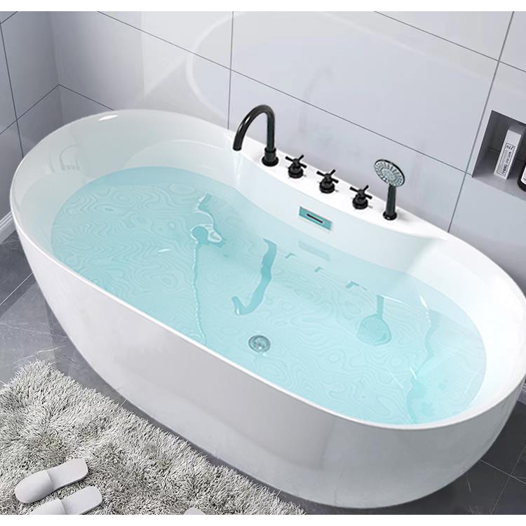亚克力家用小户型浴缸酒店民宿浴缸独立式可移动无缝一体贵妃浴缸
