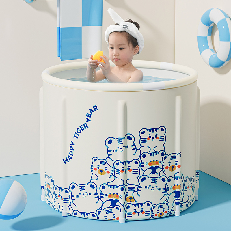 大儿童洗澡桶可折叠浴桶小孩游泳桶可坐浴桶家用澡盆浴缸泡澡桶
