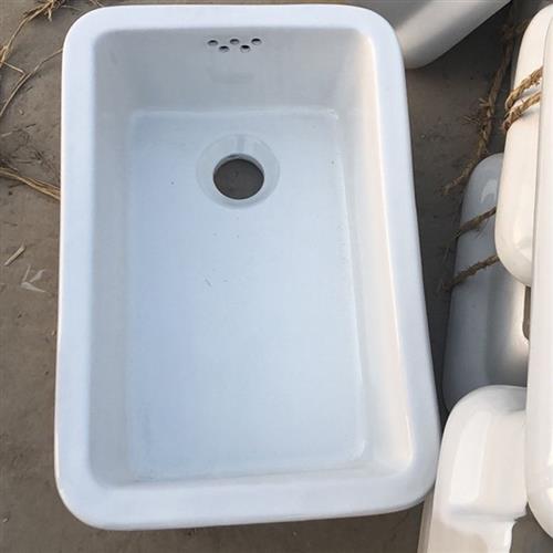 老式陶瓷水槽洗菜盆长方形水斗厨房洗碗阳台洗衣池室外洗手盆单槽