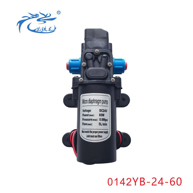 微型电动增压泵小型抽水清洗机喷雾器隔膜泵耐高温自吸直流24V60W