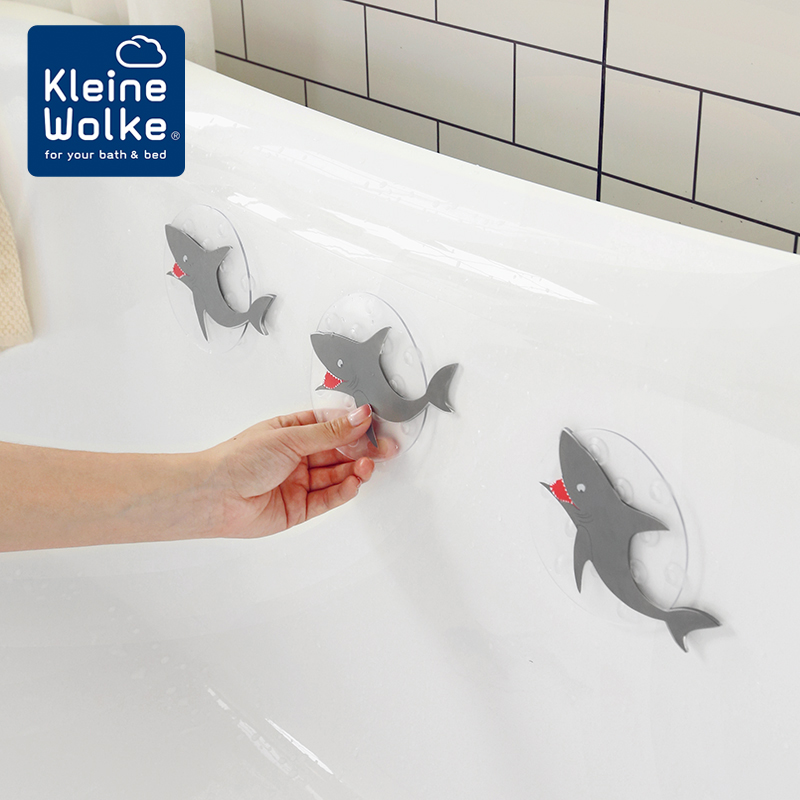 Kleine Wolke德国进口PVC鲨鱼浴缸防滑垫儿童泡澡止滑淋浴房地垫