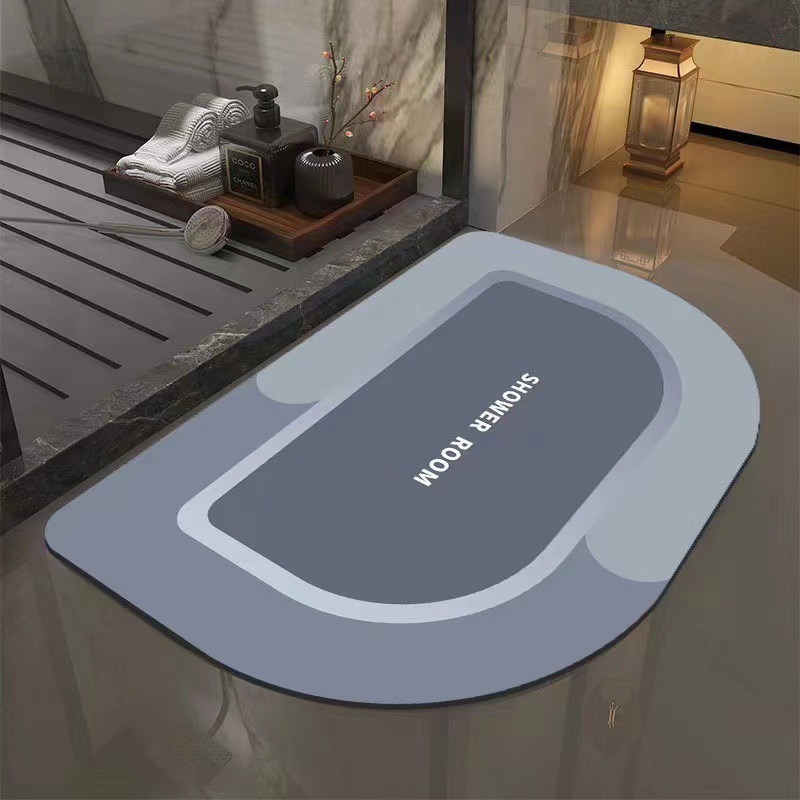 硅藻泥软垫浴室吸水地垫厕所卫生间门口地卫浴防滑速干脚垫