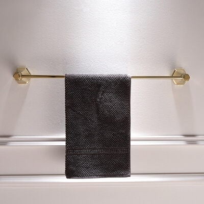 全铜欧式金色浴巾架毛巾架套装浴室卫生间置a物架打孔家用毛巾杆