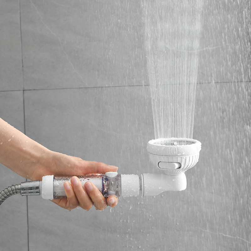 日本增压花洒可旋转三挡调节过滤净水器家用手持浴室淋浴喷头净水