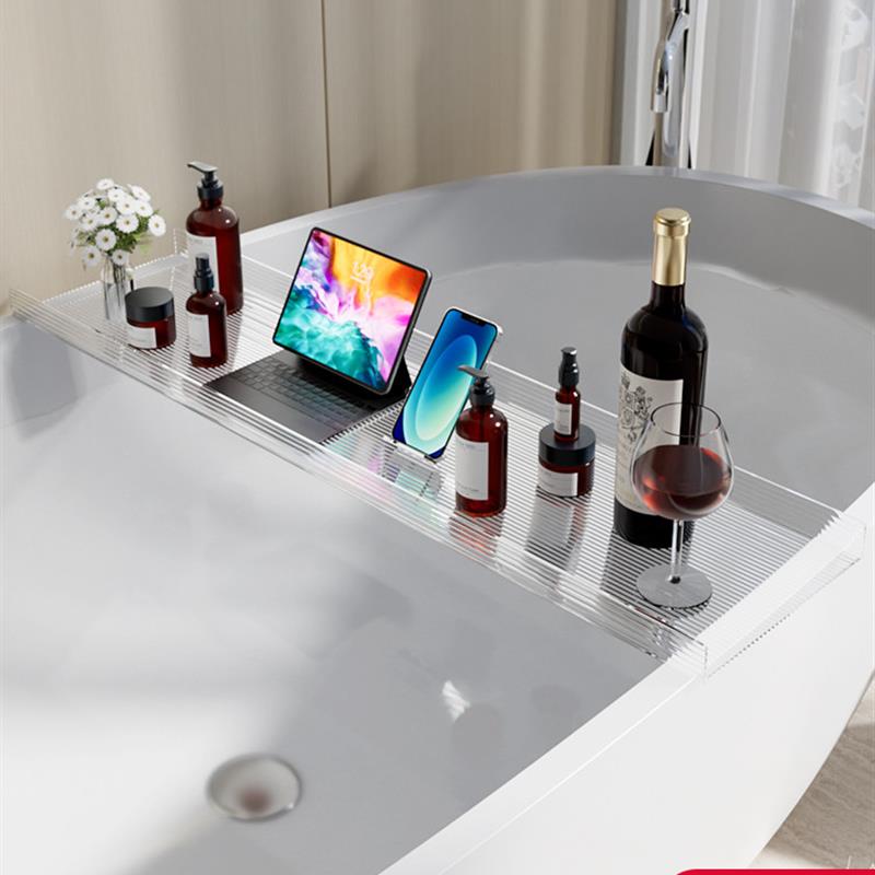 浴缸置物架多功能卫生间泡澡浴室沐浴亚克力手机架子欧式网红支架
