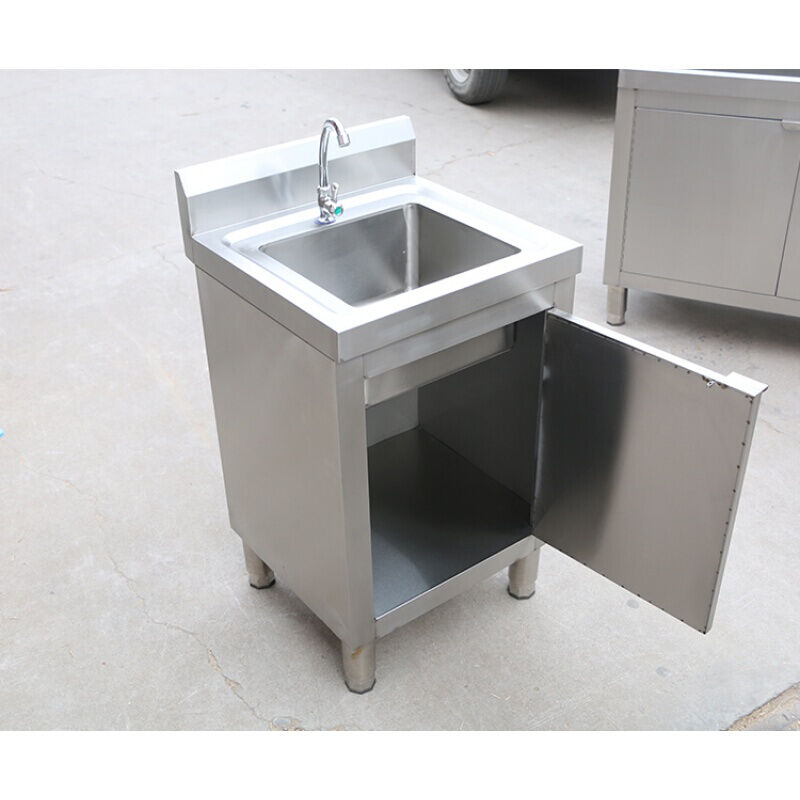 不锈钢整体橱柜碗柜厨房简易柜式水池水槽工作台操作台商用（款不