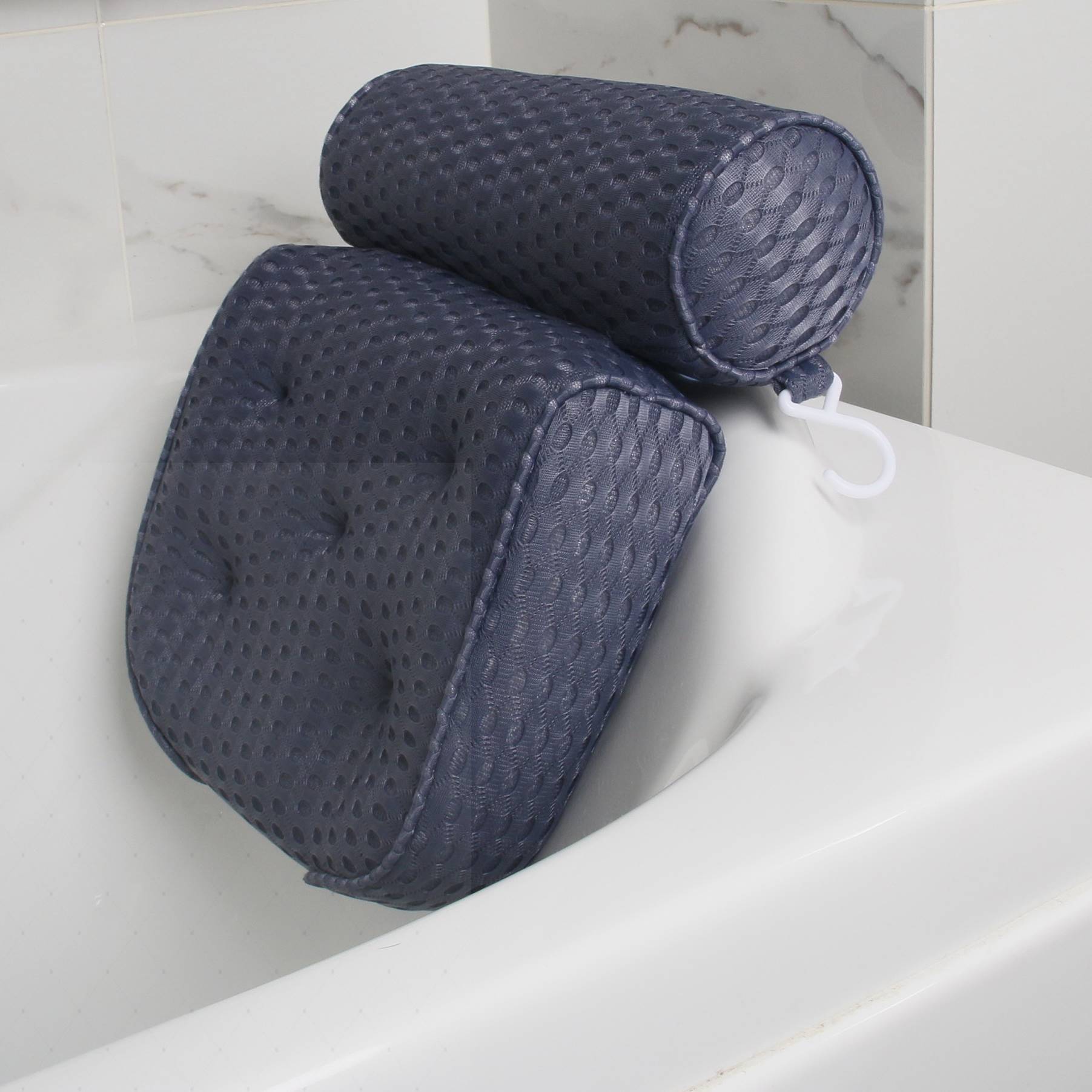 浴缸靠枕泡澡专用枕头浴盆头枕防滑护颈洗澡靠垫躺枕头垫头靠配件