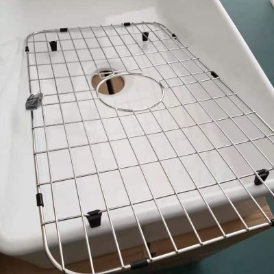 厨房陶瓷水槽304不锈钢沥水架洗碗池洗菜池沥水篮过滤篮水槽碗架
