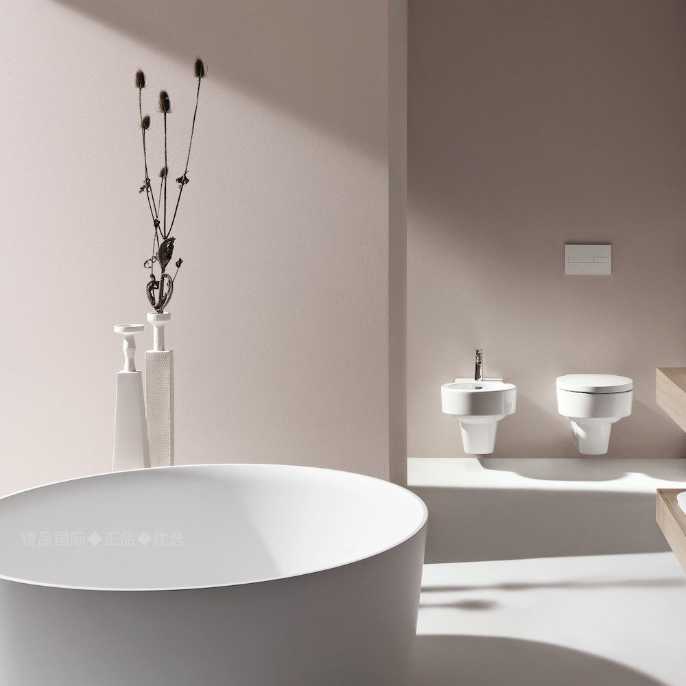 瑞士劳芬Laufen独立圆形浴缸VAL系列超薄新材料别墅卫浴缸231282