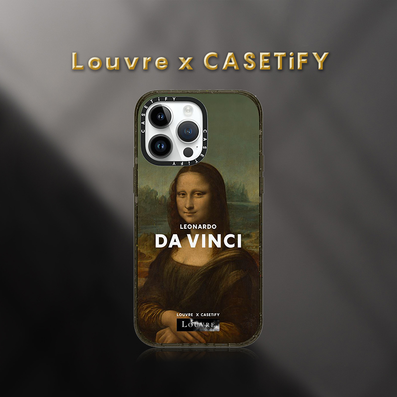 Louvre x CASETiFY 卢浮宫蒙娜丽莎 适用于iPhone14/13/Pro/Max防摔手机壳