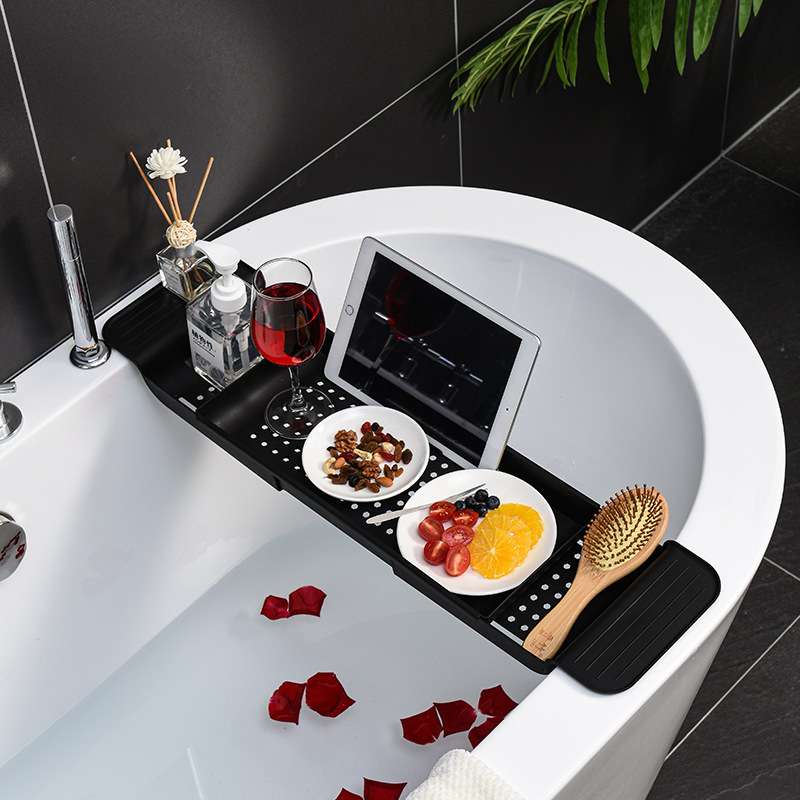 浴室浴缸置物架托盘卫生间泡澡置物板多功能架子手机平板防滑支架