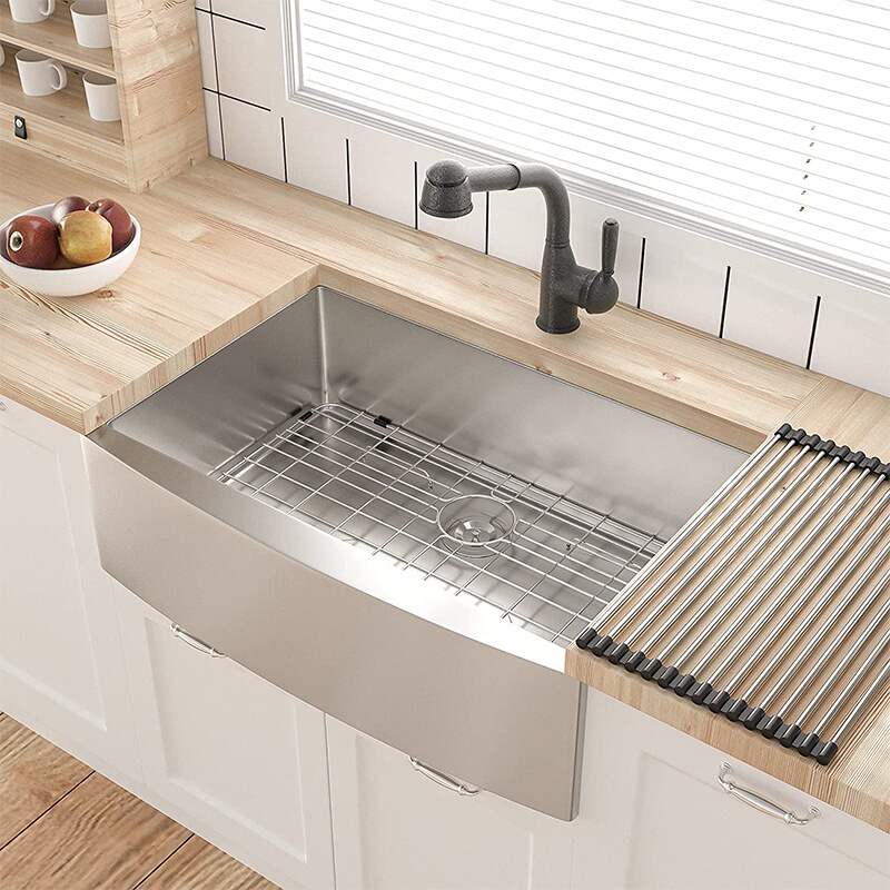 不锈钢304纳米水槽方形大号厨房单槽加厚洗碗池家用台下盆