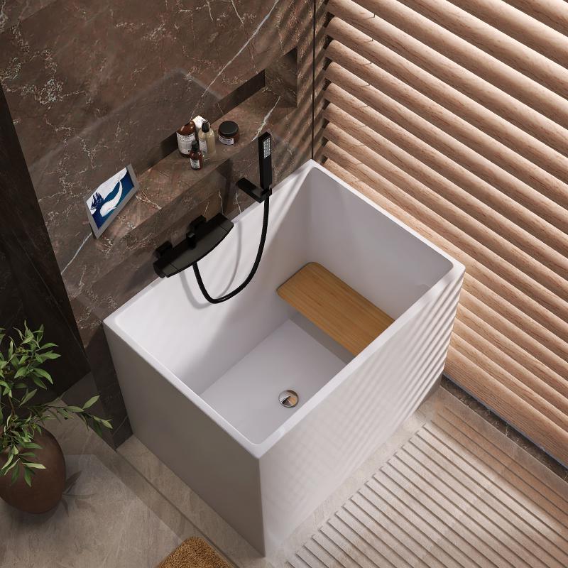 小浴缸家用小户型亚克力坐式可移动独立日式一体深泡简易小型迷你