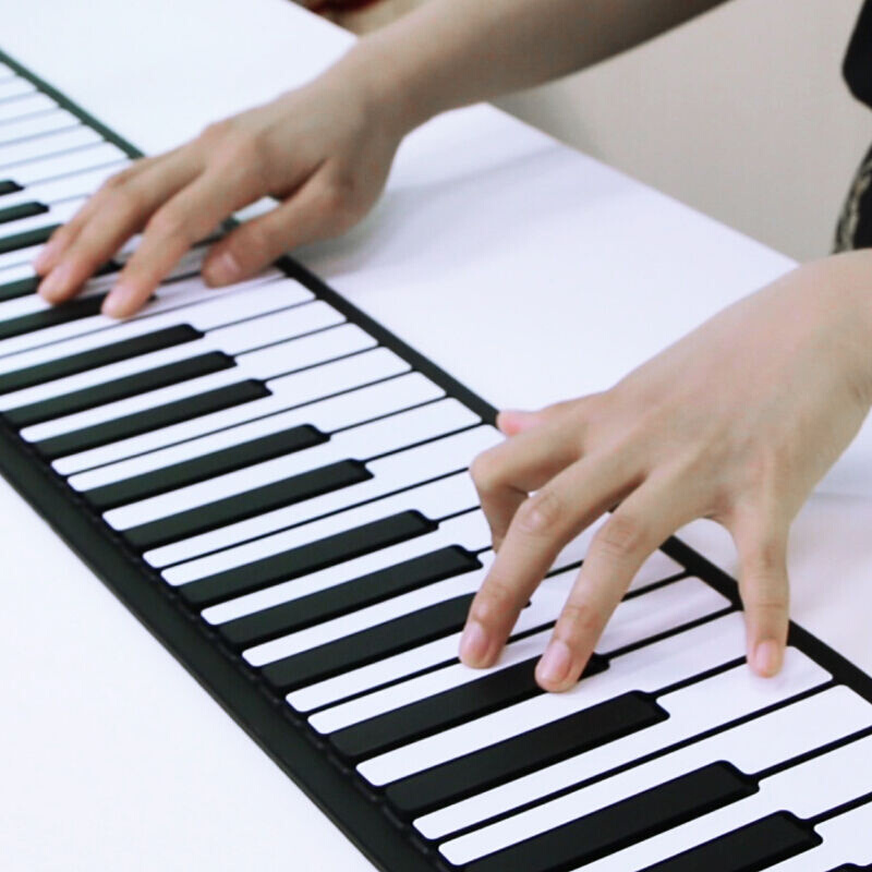 钢8键盘便携g式简易软电子琴幼师女宿舍折习初学者练叠琴8