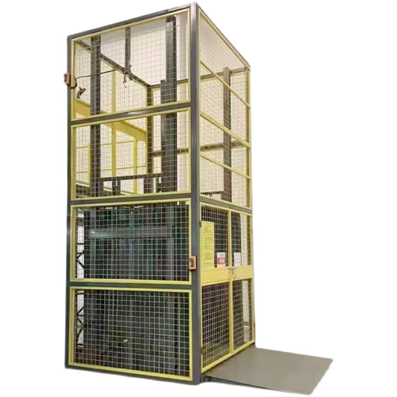 厂房货梯升降机简易仓库货梯液压单双导轨升降平台货运液压式货梯