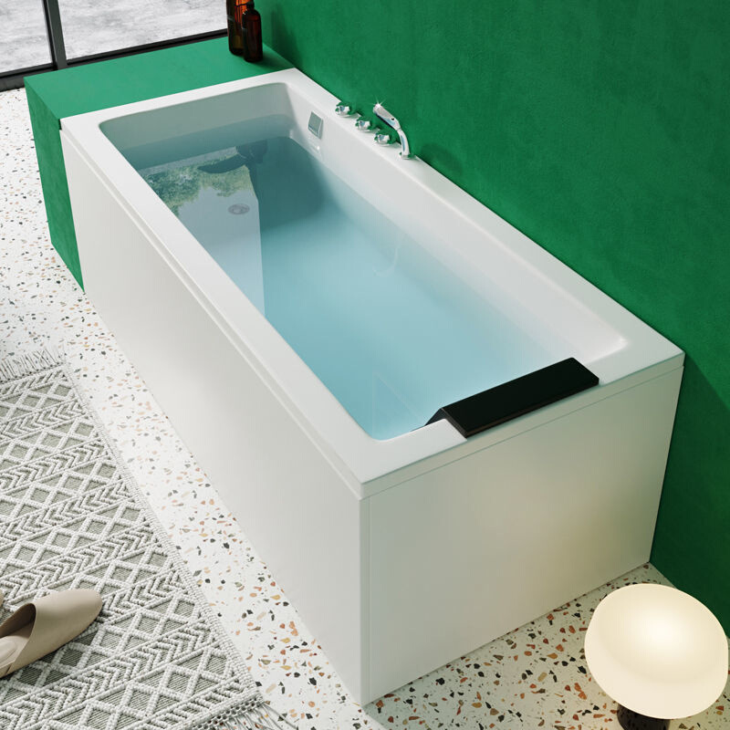 速发家用浴缸小户型浴盆浴池成人靠墙放1.2-1.8米单人方形浴缸泡