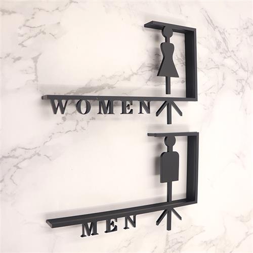 创意洗手间门牌立体男女卫生间标识牌个性厕所WC标志提示指示牌