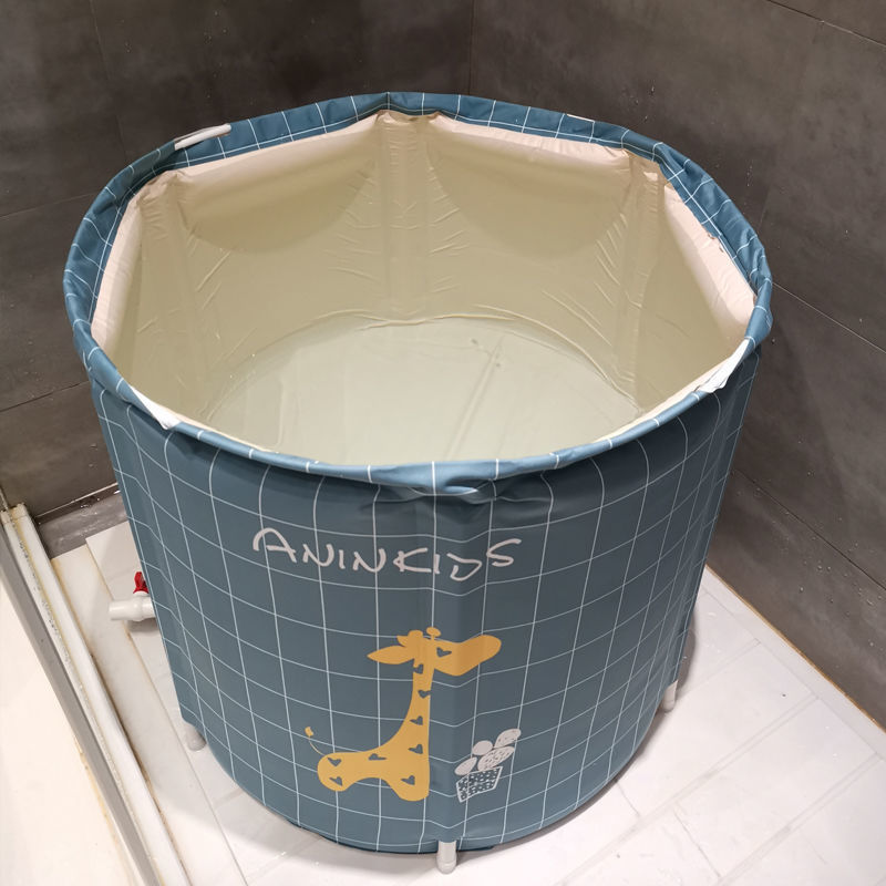 洗澡桶手提可坐折叠式保温升级折叠泡澡成人浴缸婴儿大童大号家用