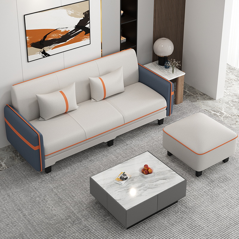 欧派沙发床两用小户型客厅折叠简易出租房公寓布艺多功能双人2023