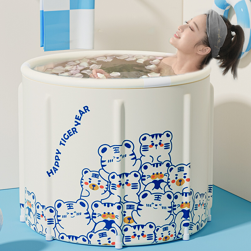 新款泡澡桶大人全身家用可折叠洗澡沐浴桶浴盆成人加大号加厚浴缸