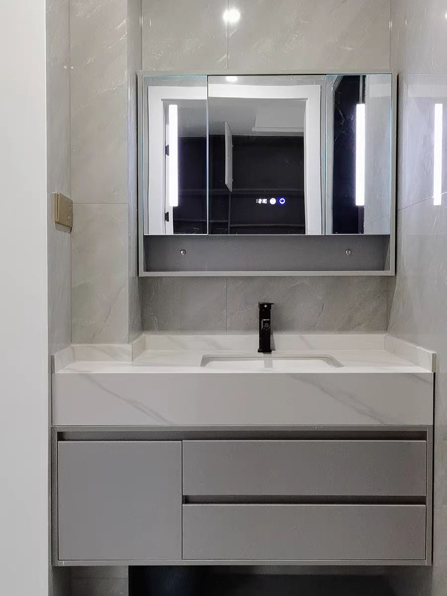卫生间切角浴室柜定制拐角柱子非常规尺寸洗手盆洗脸盆卫浴柜异形