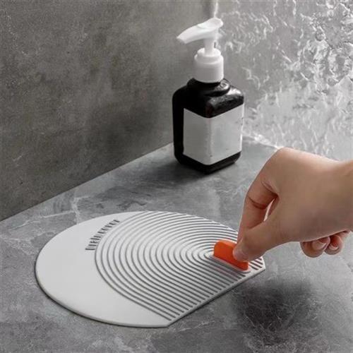 硅胶防臭地漏盖家用卫生间防反味下水道盖子浴室水槽防虫防堵塞垫