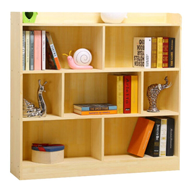 梦妃思（-Feimengsi-）实木书柜带门书架简易柜子自由组合置物柜