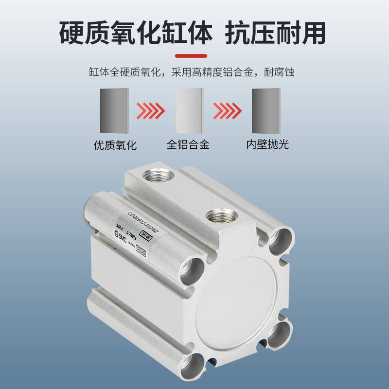 SMC小型气动CDQ2B薄型气缸CQ2B32/40/50/63/80-5-10-15-20-30-50D