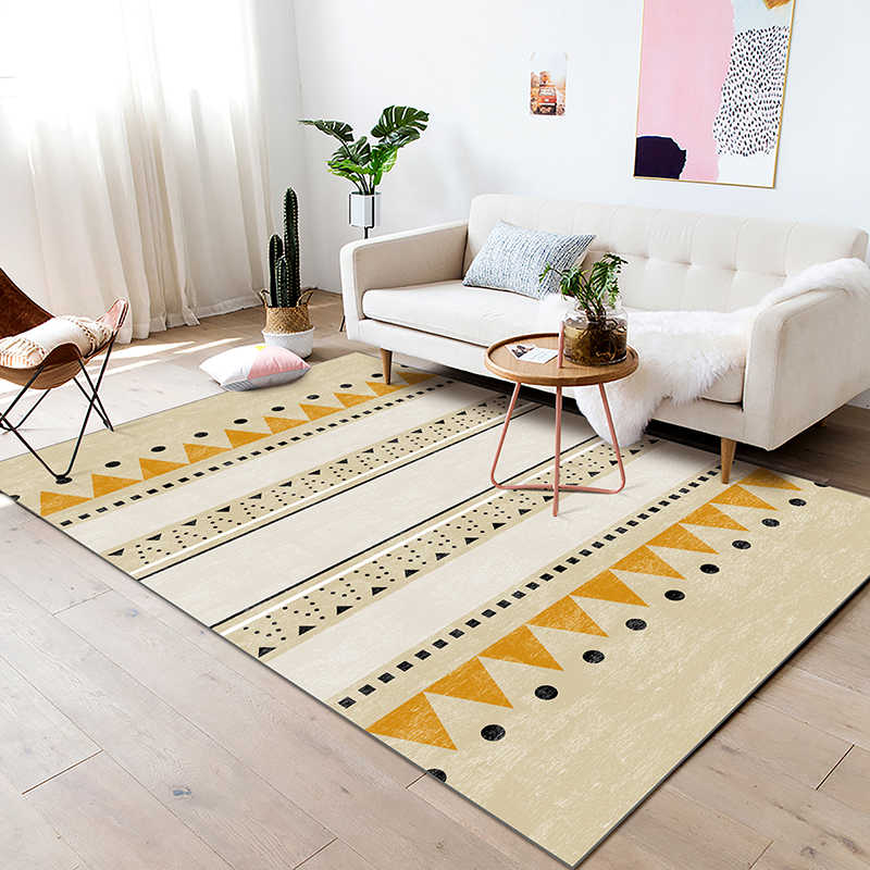 北欧ins地毯客厅/摩洛哥风格卧室简约现代茶几垫家用长方形大定制