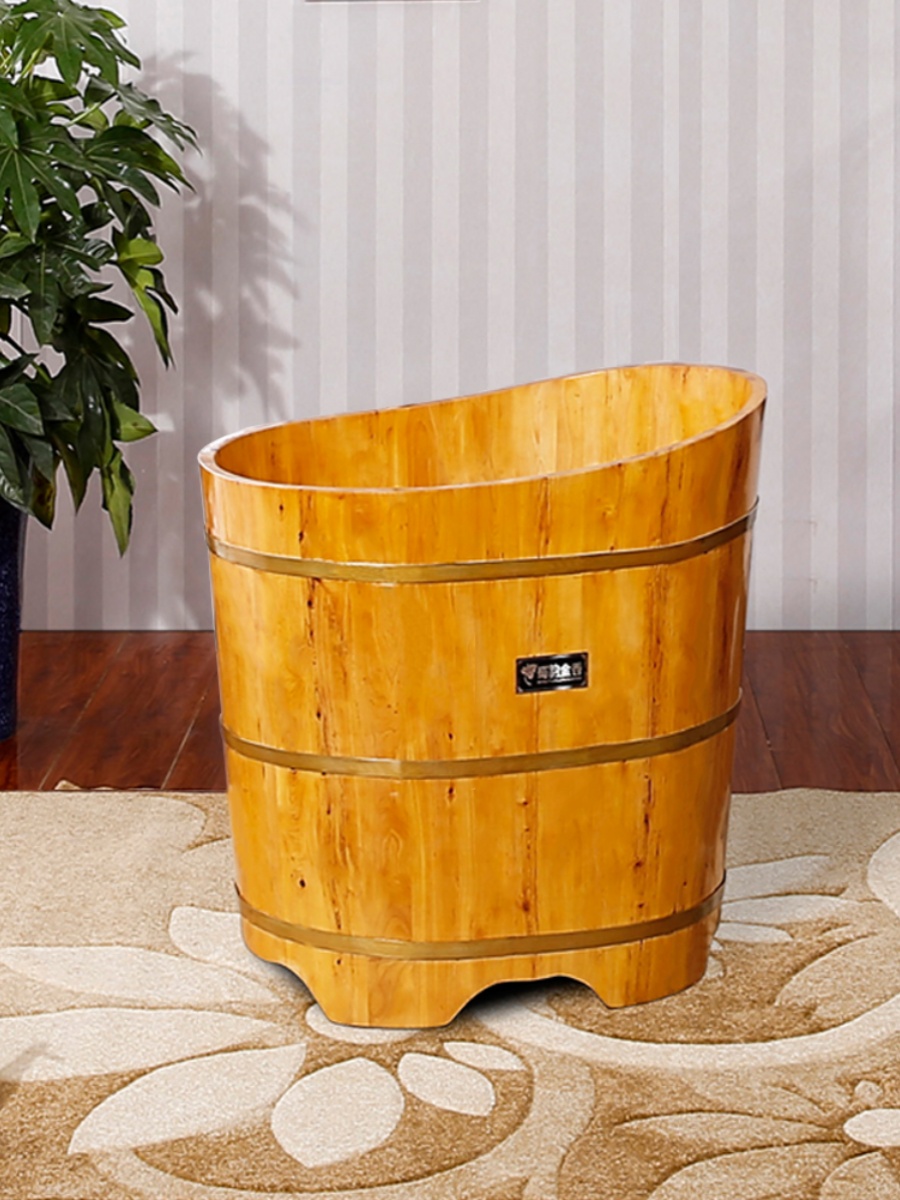 香柏木家用泡澡木桶成人木桶浴桶儿童洗澡木桶木盆实木木桶浴缸