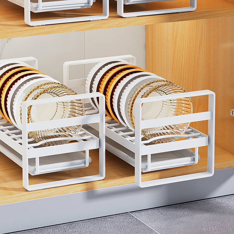 碗盘收纳架子放碗碟橱柜碗架小型柜内置物架厨房水槽沥水篮子