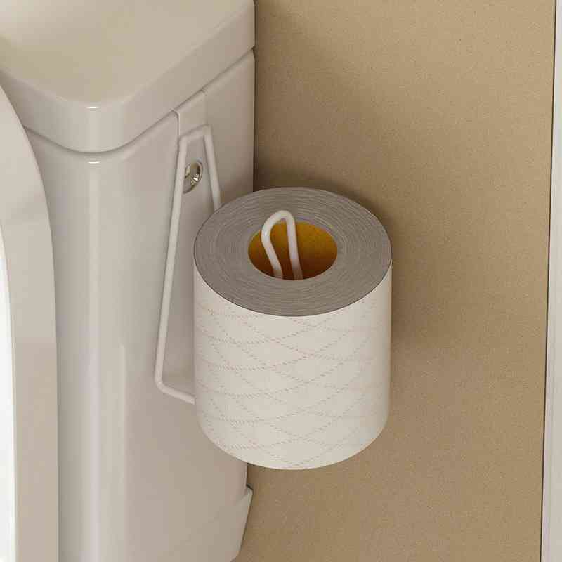 卫生间纸巾架壁挂式厕所纸巾架浴室马桶柜门免打孔铁艺纸巾架