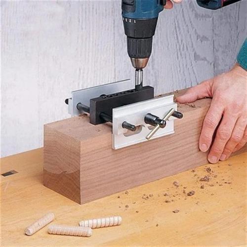 木工直孔定位器 木板连接钻孔定位器垂直打孔夹具 圆木销定位器