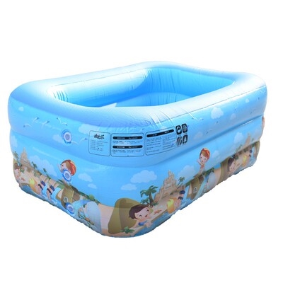 速发游泳池超大 深度幼儿童家用洗澡桶成人浴缸宝宝戏水充气海洋