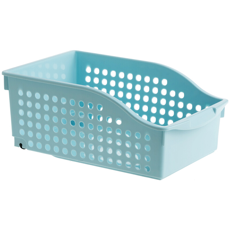 带滑轮橱柜收纳筐家用加高水槽下杂物盒储物篮塑料厨房调料置物架