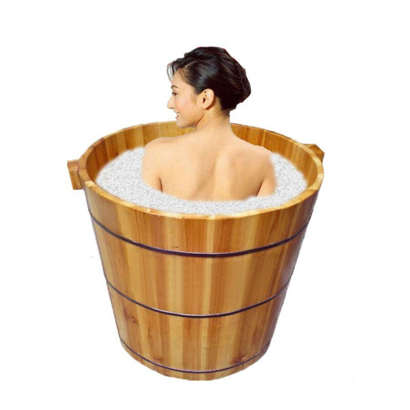 【京挑细选】圆形实木泡澡浴缸家用木桶沐浴桶成人大人儿童小浴室