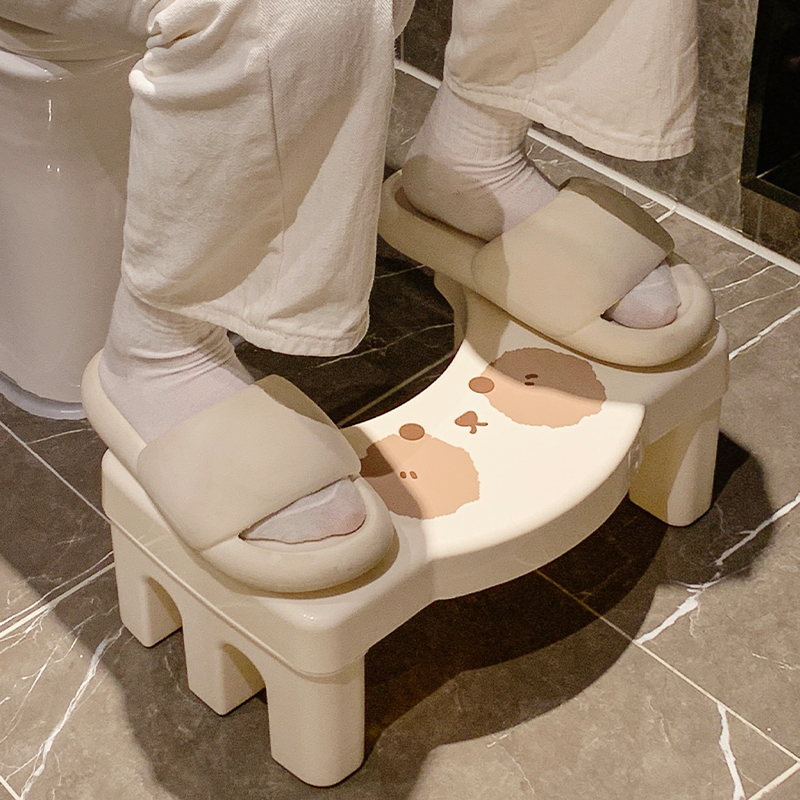 可爱马桶凳脚凳厕所成人蹲坑神器家用加厚塑料脚踩防滑小凳子宿舍