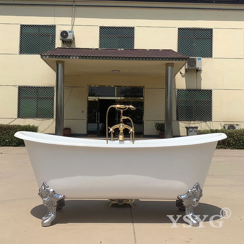 简派卫浴高端欧式独立式自由移动铸铁贵妃浴缸1.83米双人泡澡洗缸