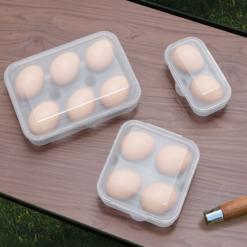 户外防震鸡蛋盒收纳盒便携式露营防碎蛋托家用塑料保护盒旅行防摔