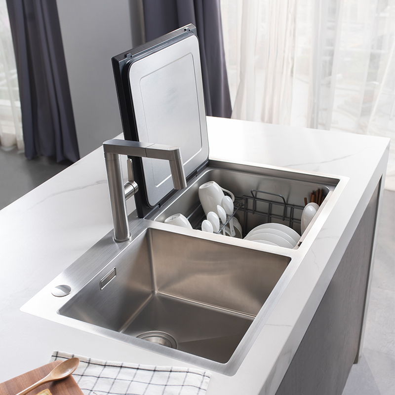德国铂浪高 铂优新水槽洗碗机家用全自动水槽一体嵌入式果蔬洗菜