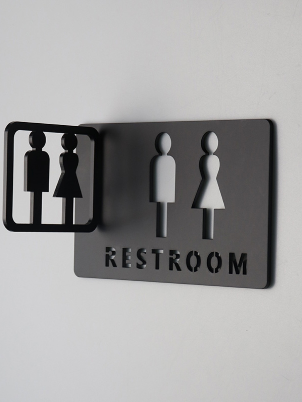 镂空洗手间门牌个性厕所提示创意男女卫生间标识牌定制亚克力包邮