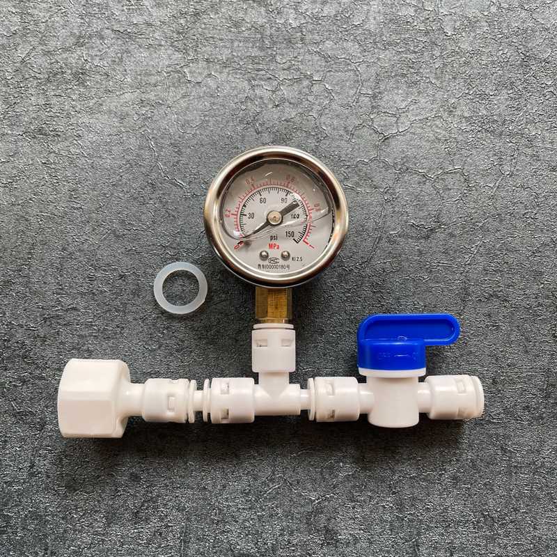 新款水压表家用自来水检测压力表测试仪净水器马桶2分4分地暖管道