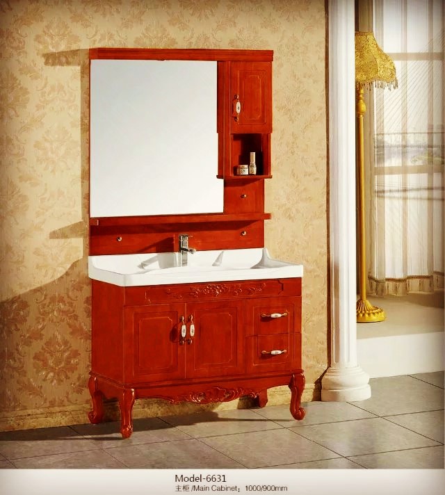 新款蒙娜丽莎橡木浴室柜落地柜卫生间洗脸盆柜纯橡木
