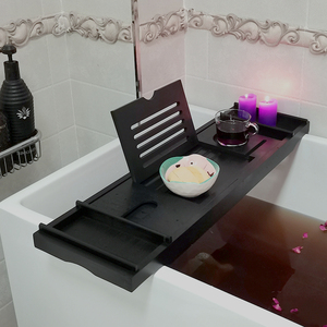 新品竹制浴缸置物架浴缸架置物板浴缸板盖板支架泡澡置物架桶托盘
