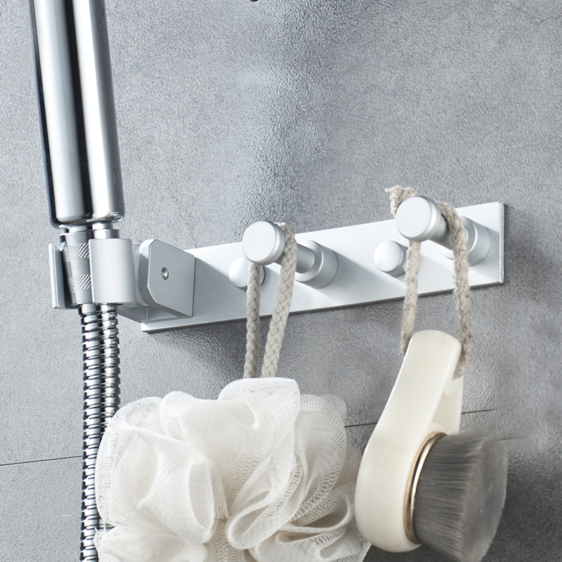 浴室花洒支架配件免打孔万向可调节手持淋浴喷头底座卫生间带挂钩
