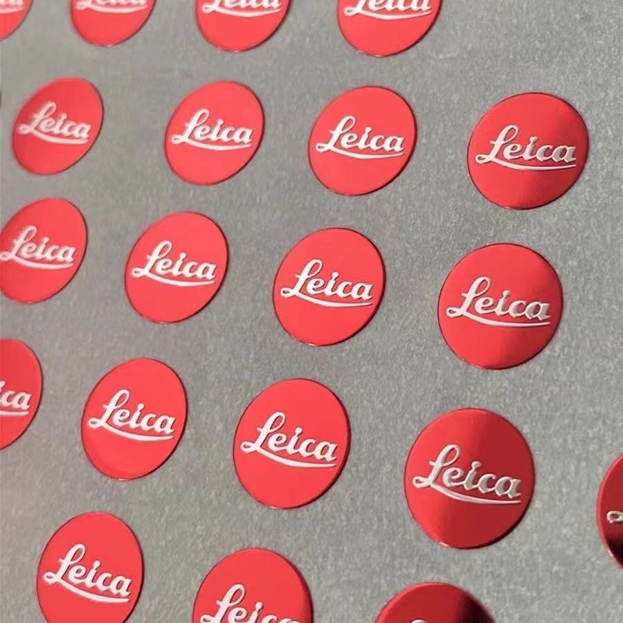 莱卡logo金属贴标志莱卡红银色徕卡相机贴装饰贴小米手机莱卡贴纸